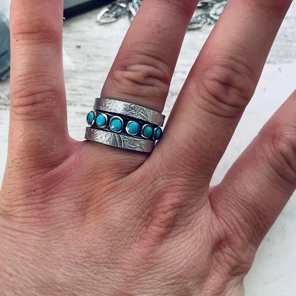 Turquoise & Sterling band